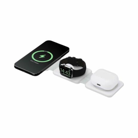 3-i-1 vikbar trådlös laddare